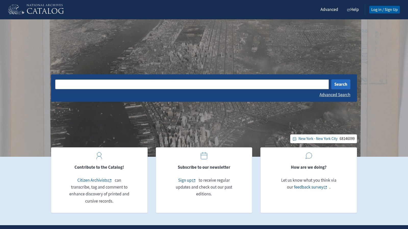 National Archives Catalog (U.S. NARA)
