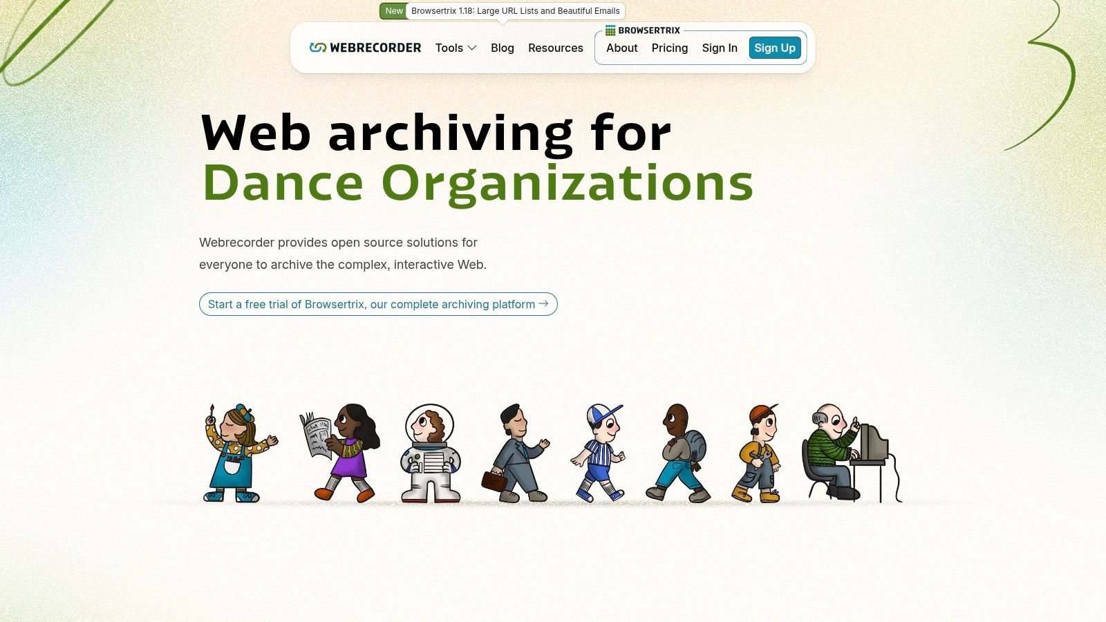Webrecorder – Browsertrix Cloud