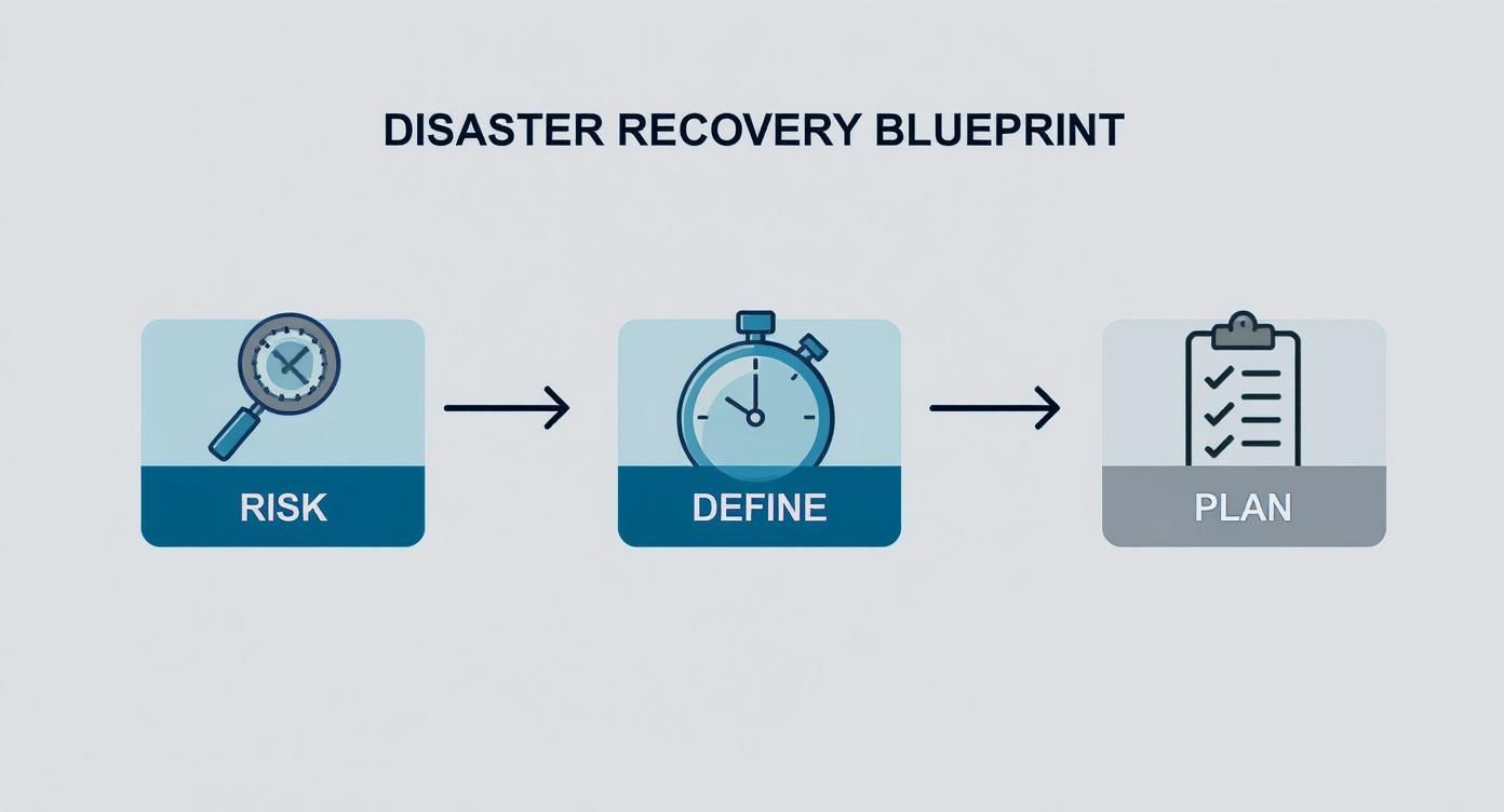 Infographic about what is disaster recovery planning