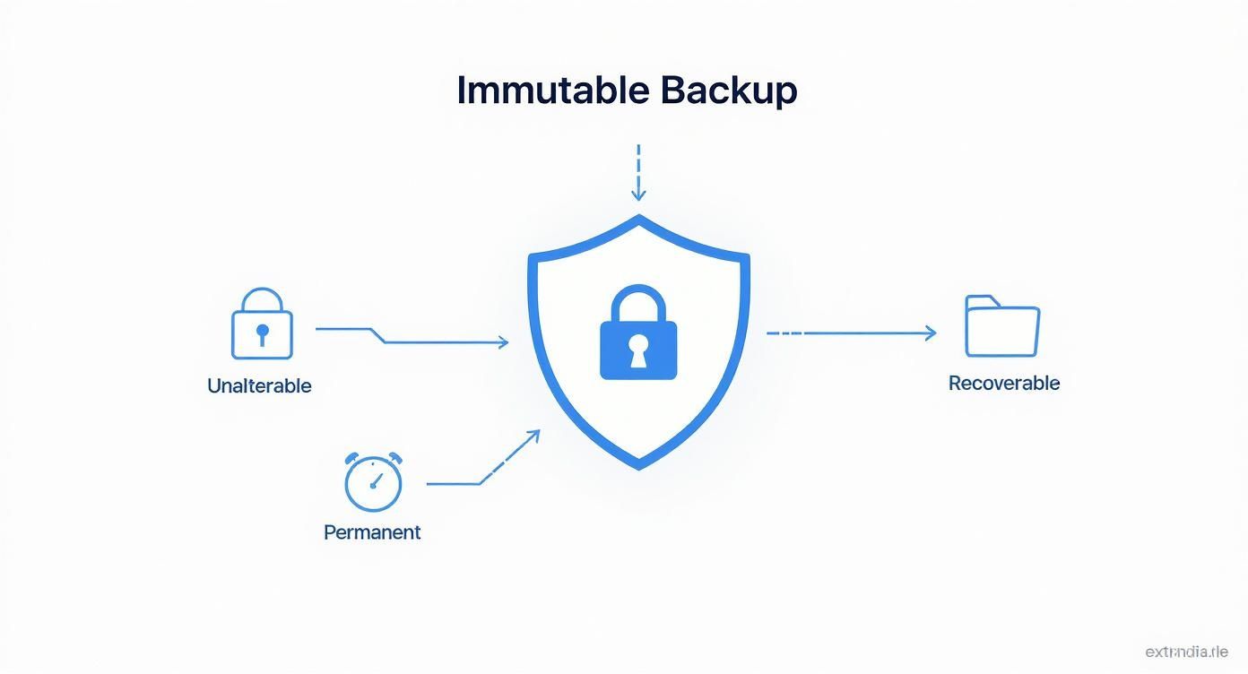 Infographic about immutable backup solutions