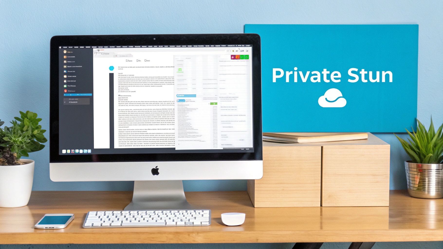 A system administrator working on a server rack, representing the deployment of a private STUN server.