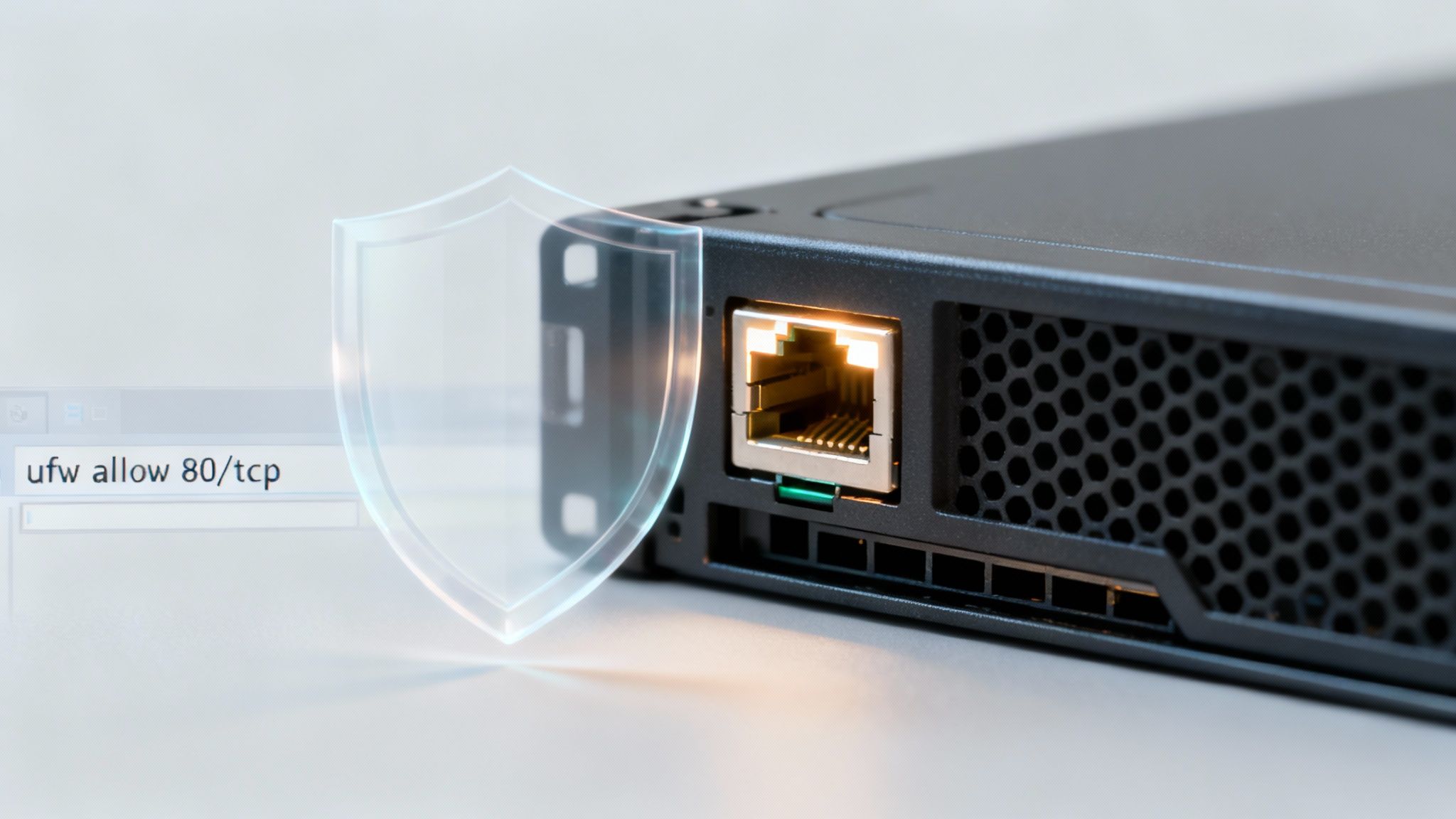 A padlock icon symbolizing SSL/TLS encryption for web server security