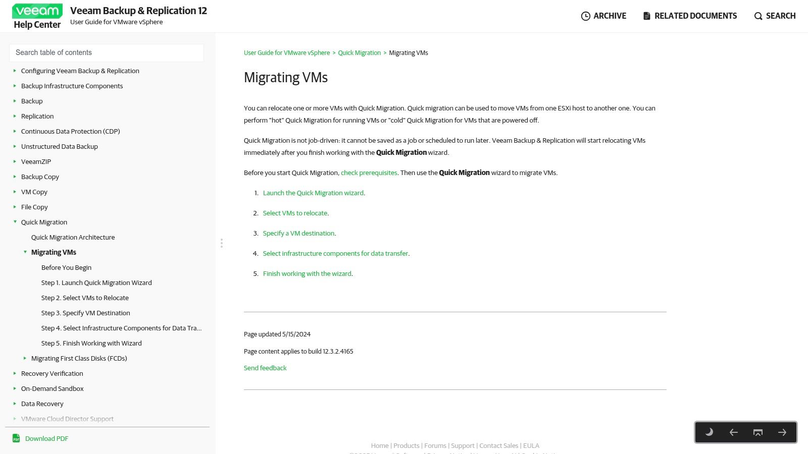 Veeam Backup & Replication (Quick Migration & Instant Recovery)
