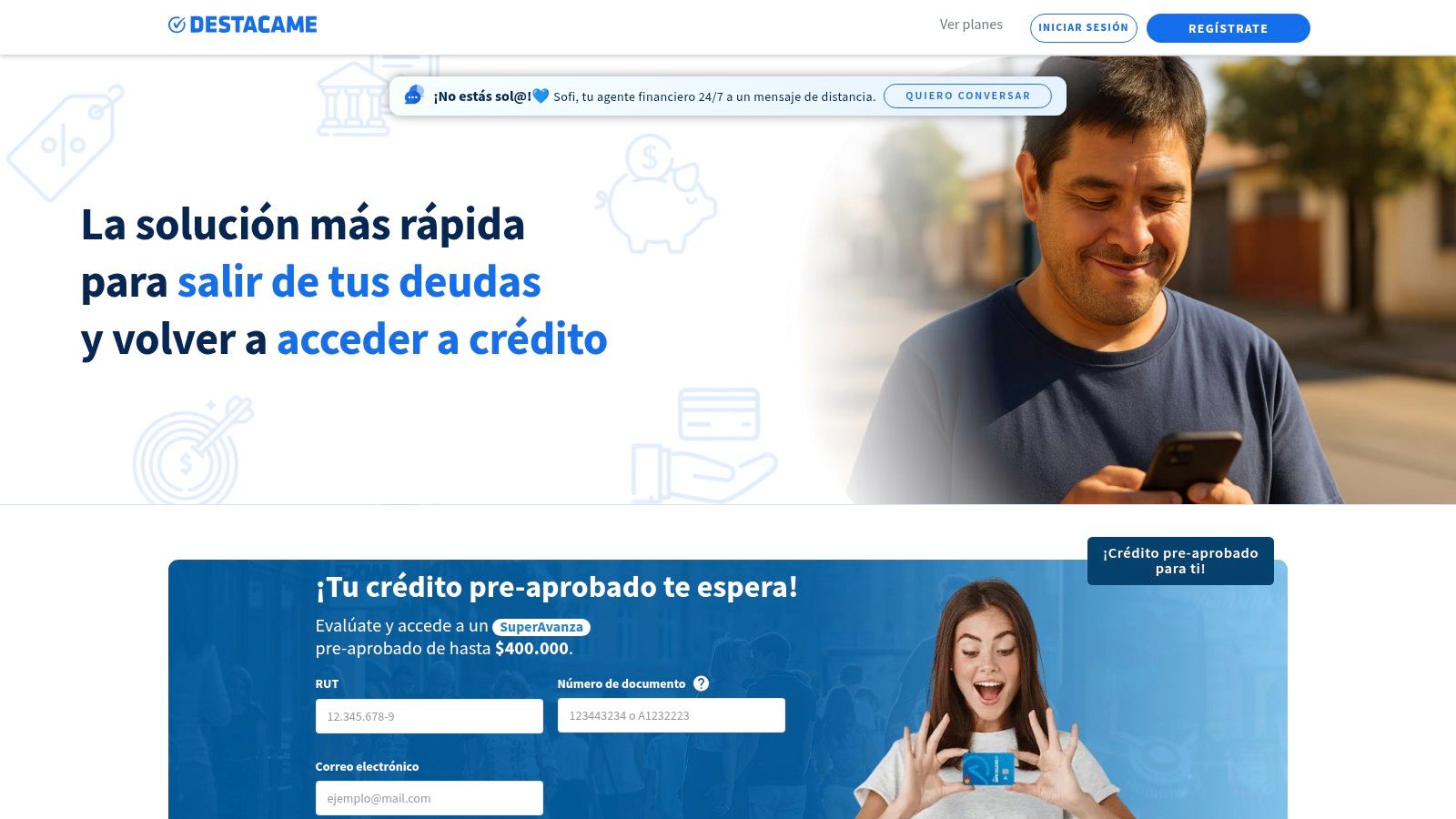 Destácame – Marketplace y gestor financiero