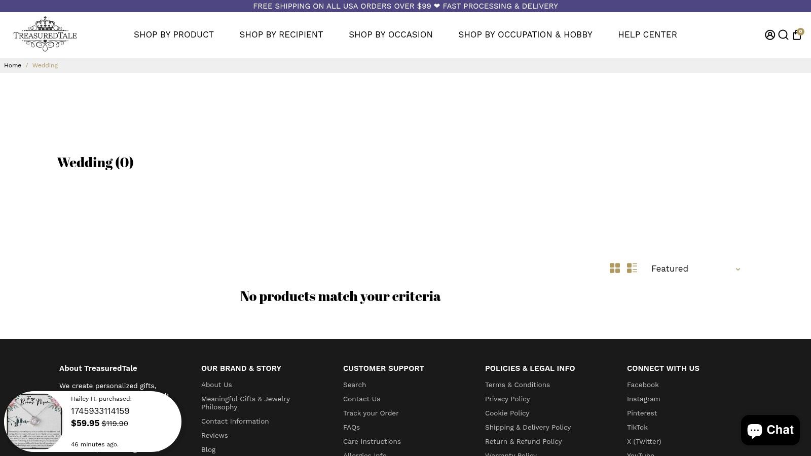 TreasuredTale's Curated Wedding Collection: Your Go-To for Heartfelt Personalization