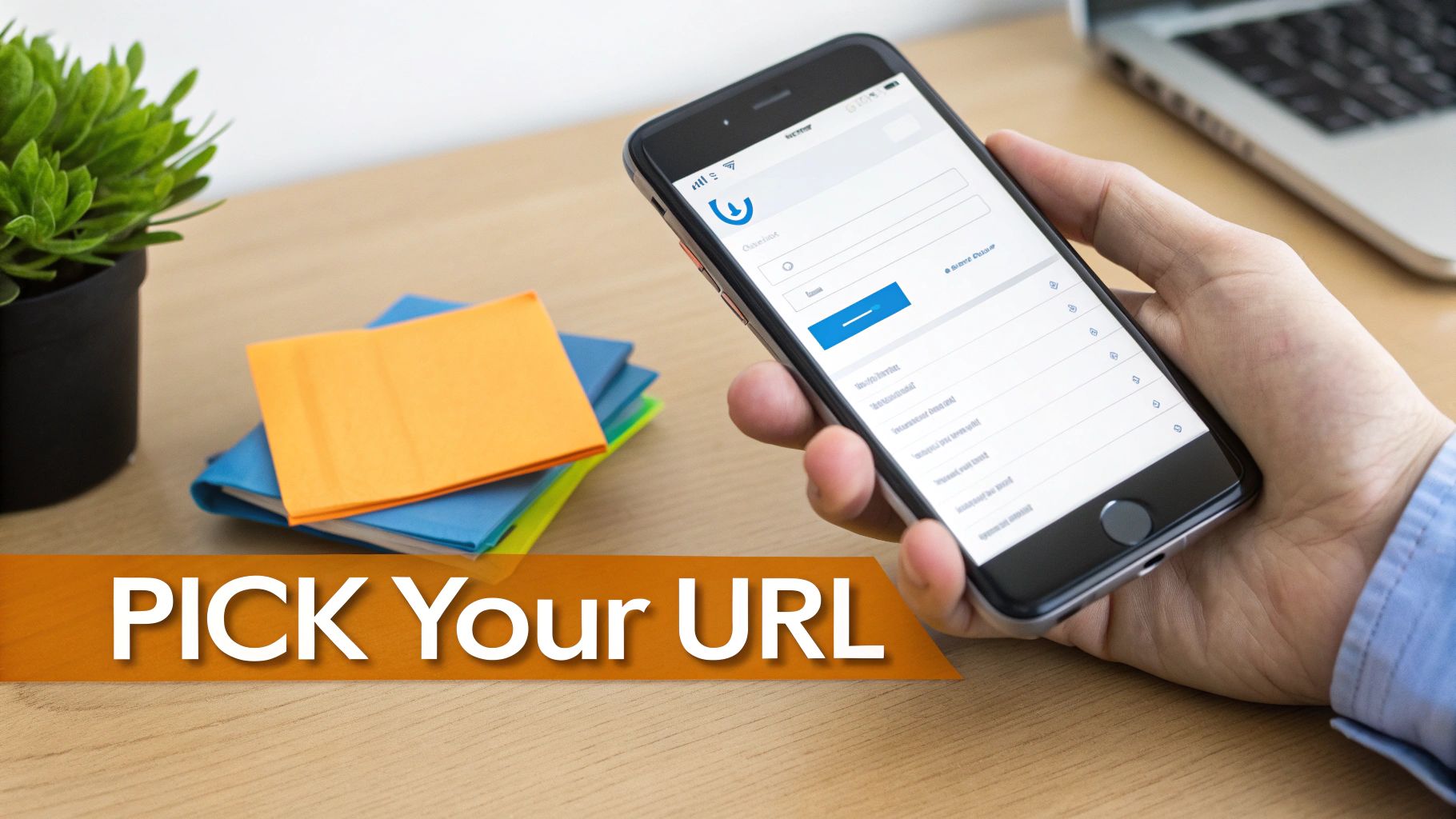 A person brainstorming ideas on a whiteboard for their new LinkedIn URL.