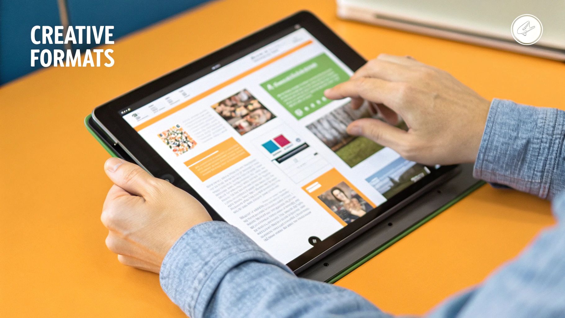 A designer sketching out a multi-panel storyboard, symbolizing how to break up a large idea into smaller, creative pieces for LinkedIn.