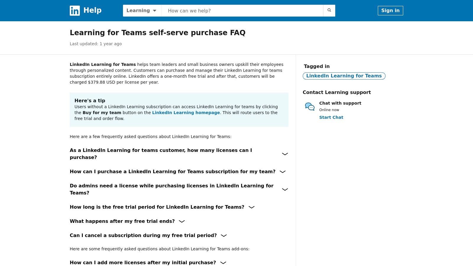 LinkedIn Learning for Teams — Leadership Course Library