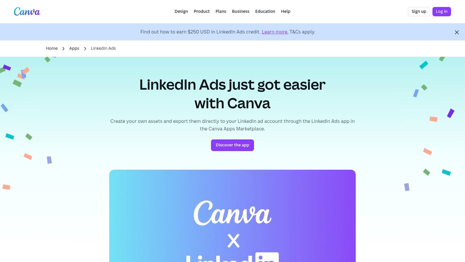Canva (including LinkedIn Ads app)