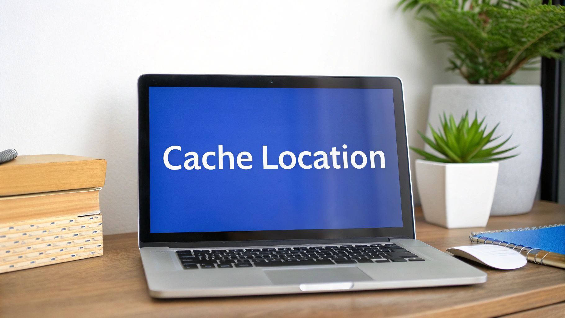 A modern laptop displaying 