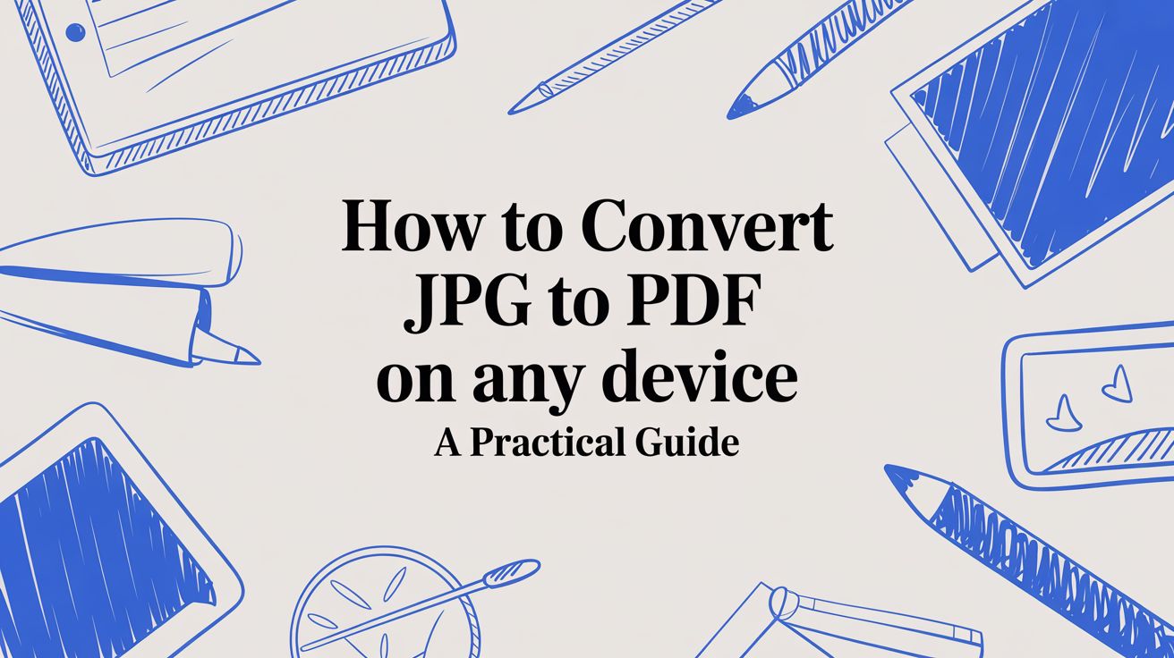 How to Convert JPG to PDF on Any Device A Practical Guide