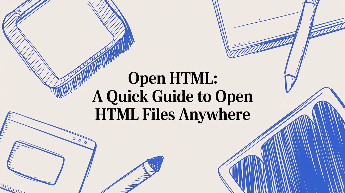 Open html: A Quick Guide to open html files Anywhere