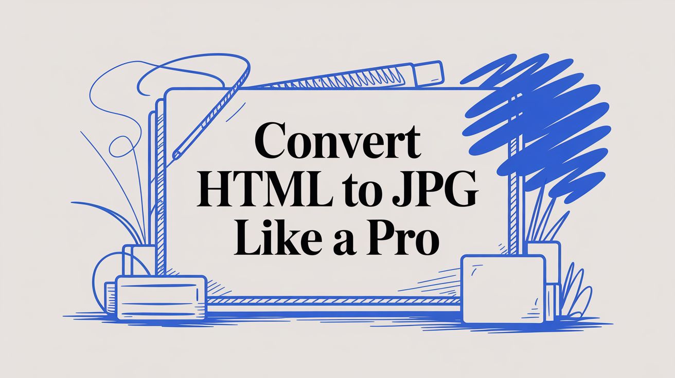 Convert HTML to JPG Like a Pro