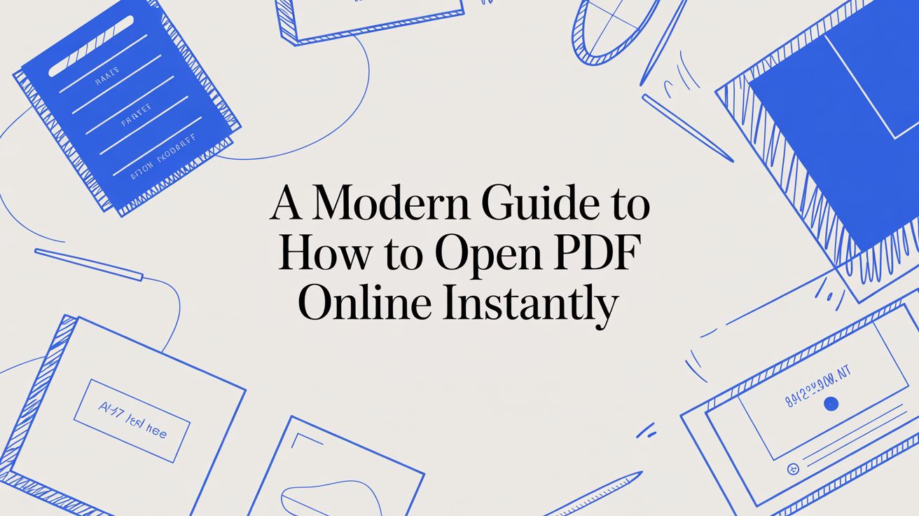 A Modern Guide to How to Open PDF Online Instantly