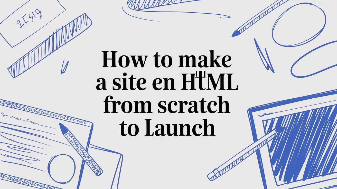 How to Make a Site en HTML From Scratch to Launch