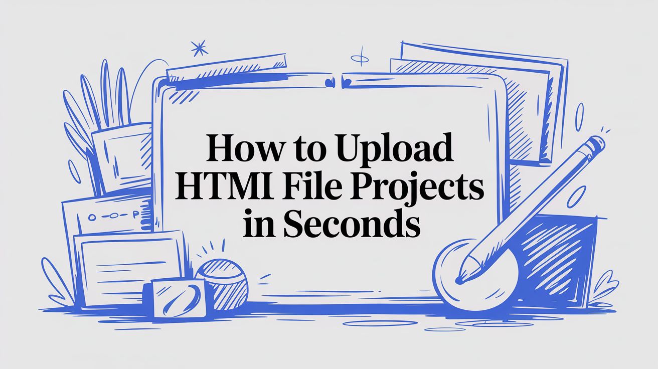 How to Upload HTML File Projects in Seconds