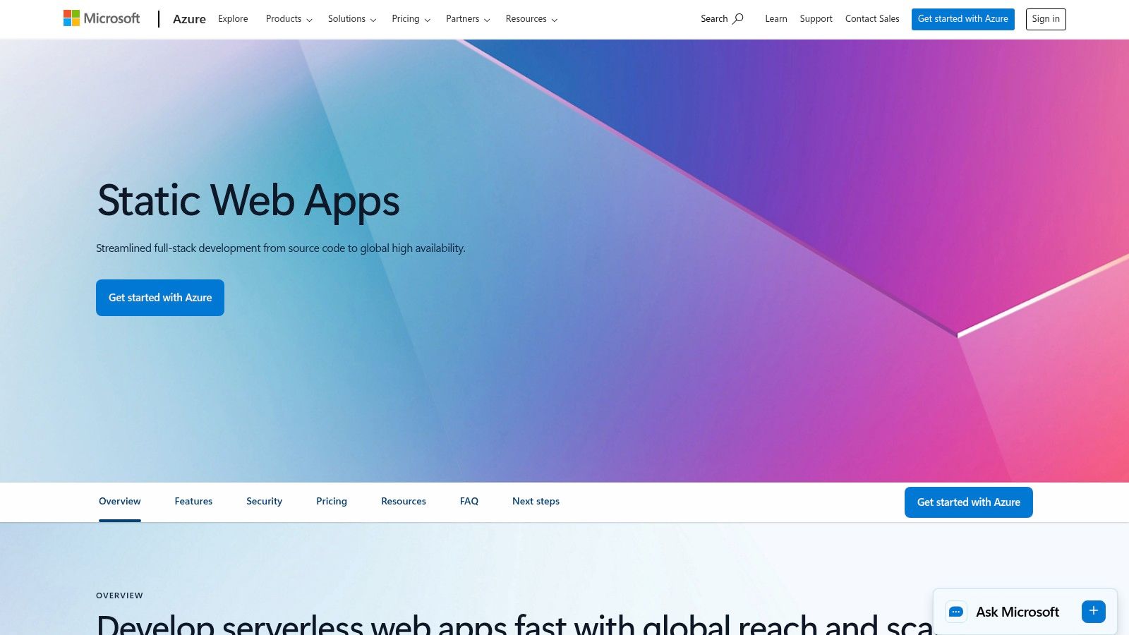 Azure Static Web Apps