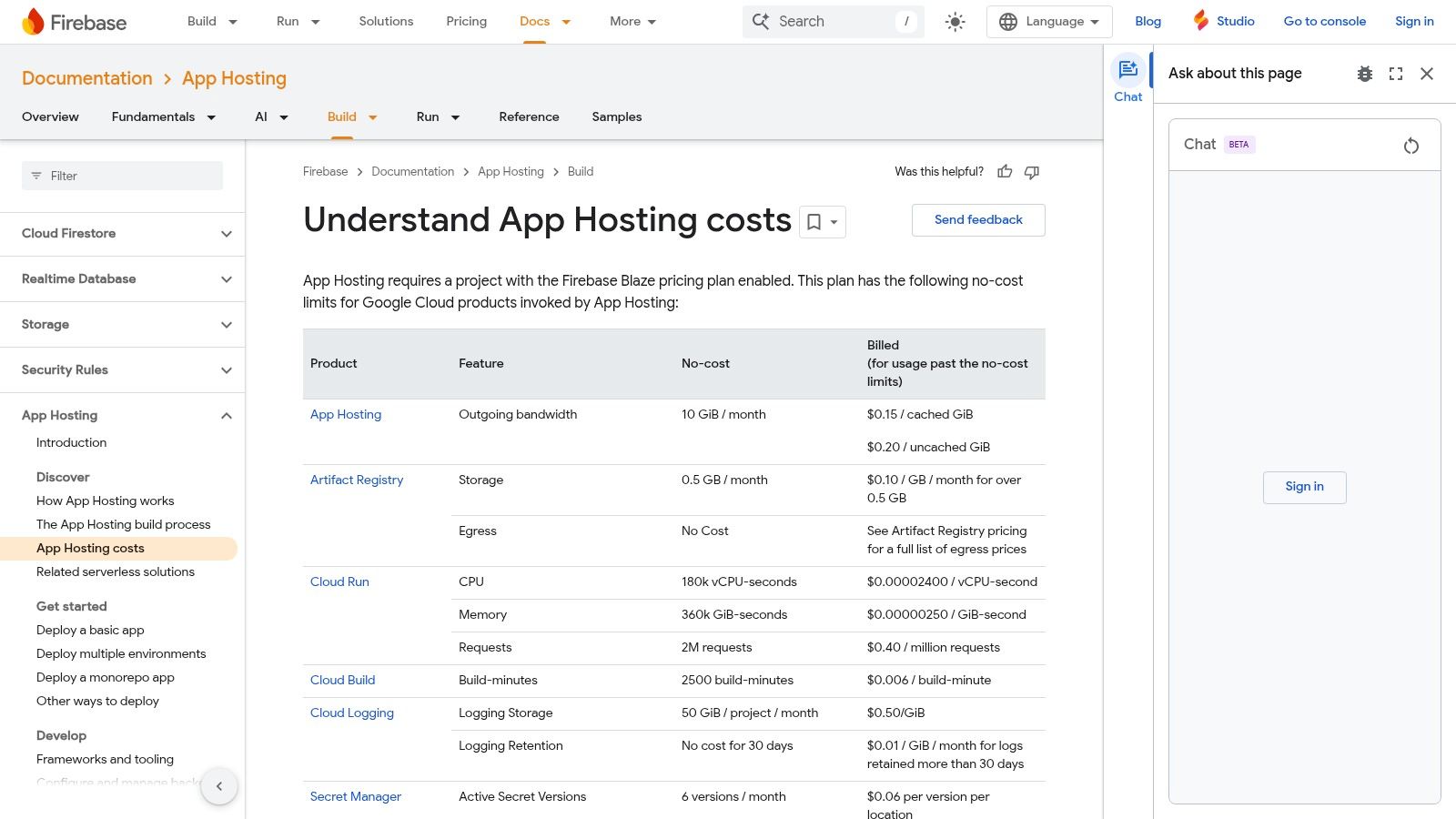 Firebase App Hosting