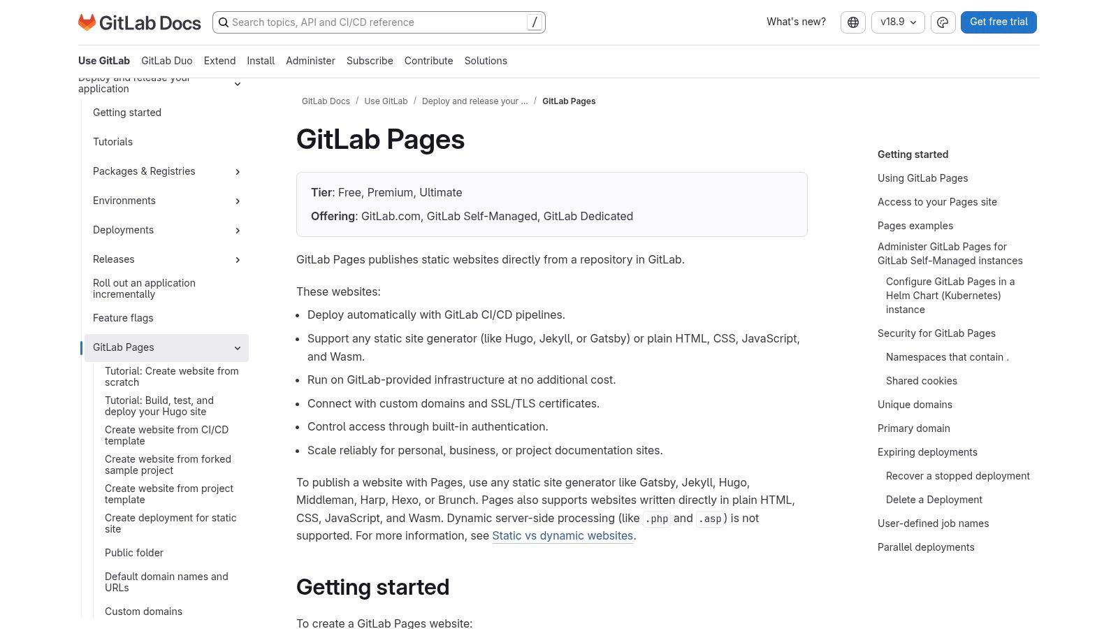 GitLab Pages