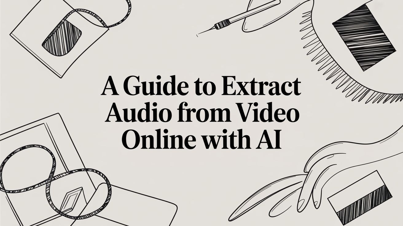 A Guide to Extract Audio From Video Online With AI