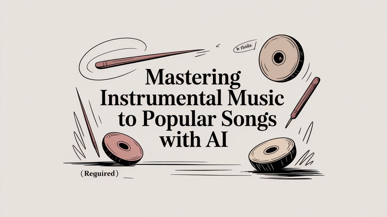 Mastering instrumental music to popular songs with AI