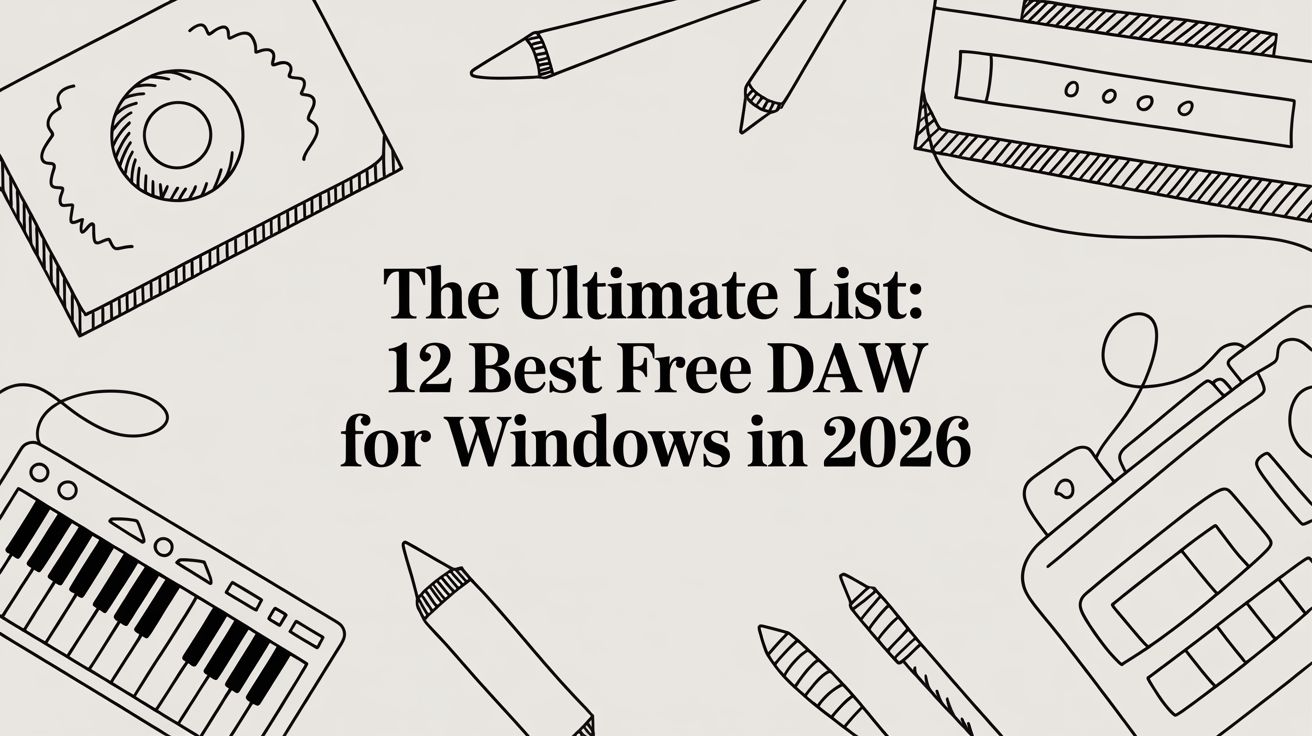 The Ultimate List: 12 Best Free DAW for Windows in 2026