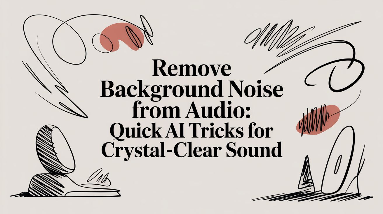 Remove background noise from audio: Quick AI Tricks for Crystal-Clear Sound