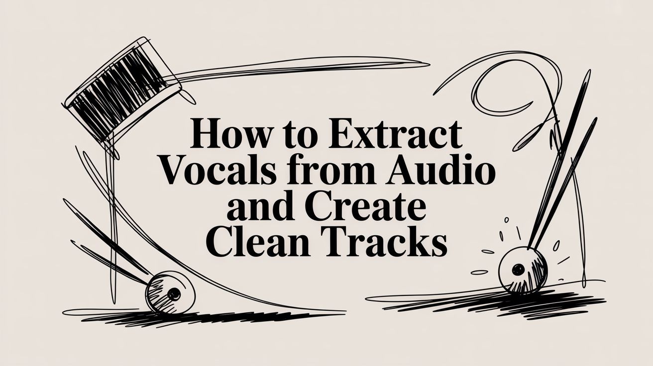 How to extract vocals from audio and create clean tracks