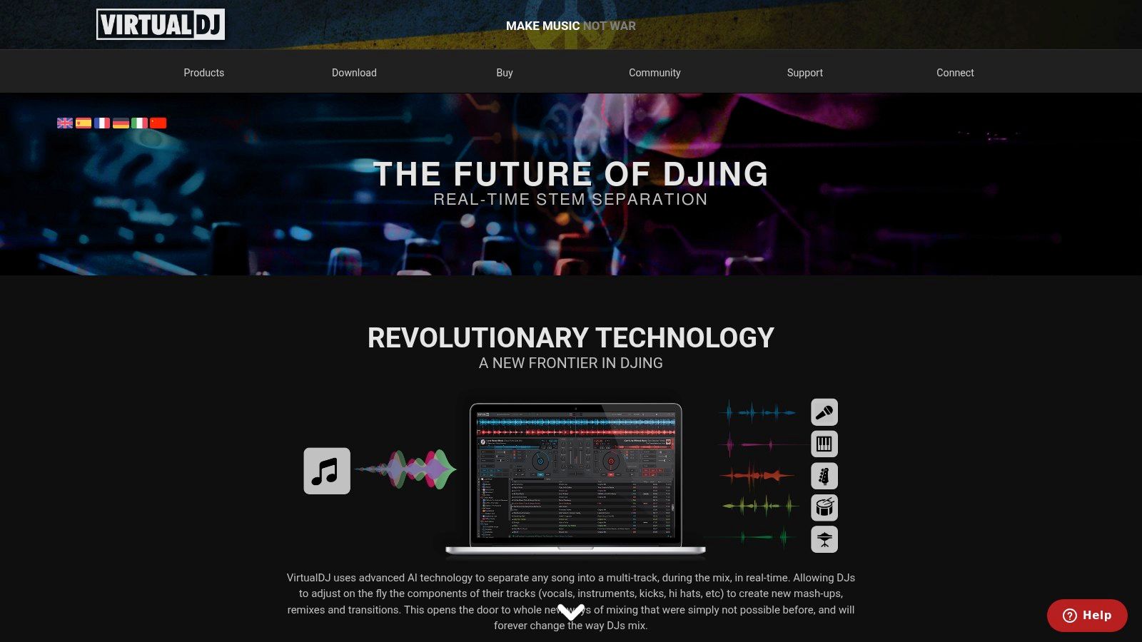 VirtualDJ (Stems 2.0 / real-time stems)