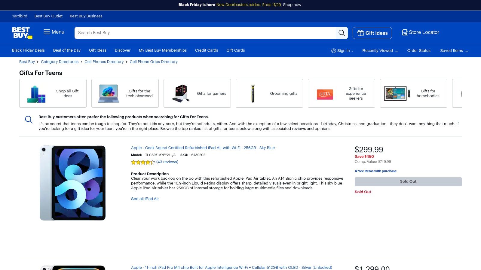 Best Buy – Gifts for Teens