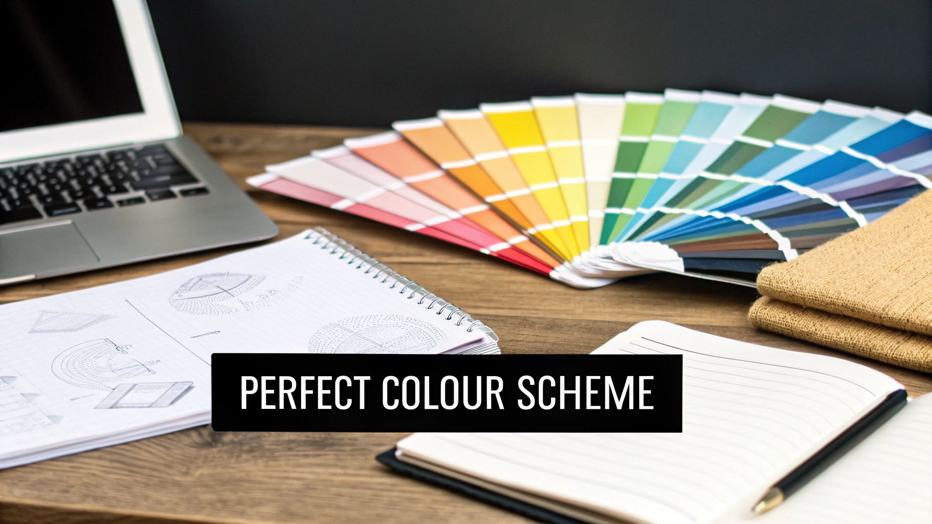 A colourful living room with a balanced colour scheme.