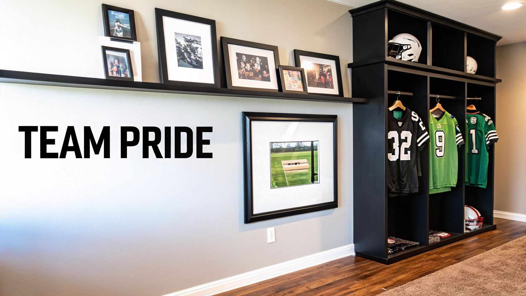 The Hallowed Ground: Sports Memorabilia and Team Displays