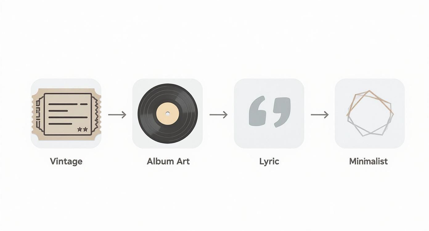 Infographic about music poster uk