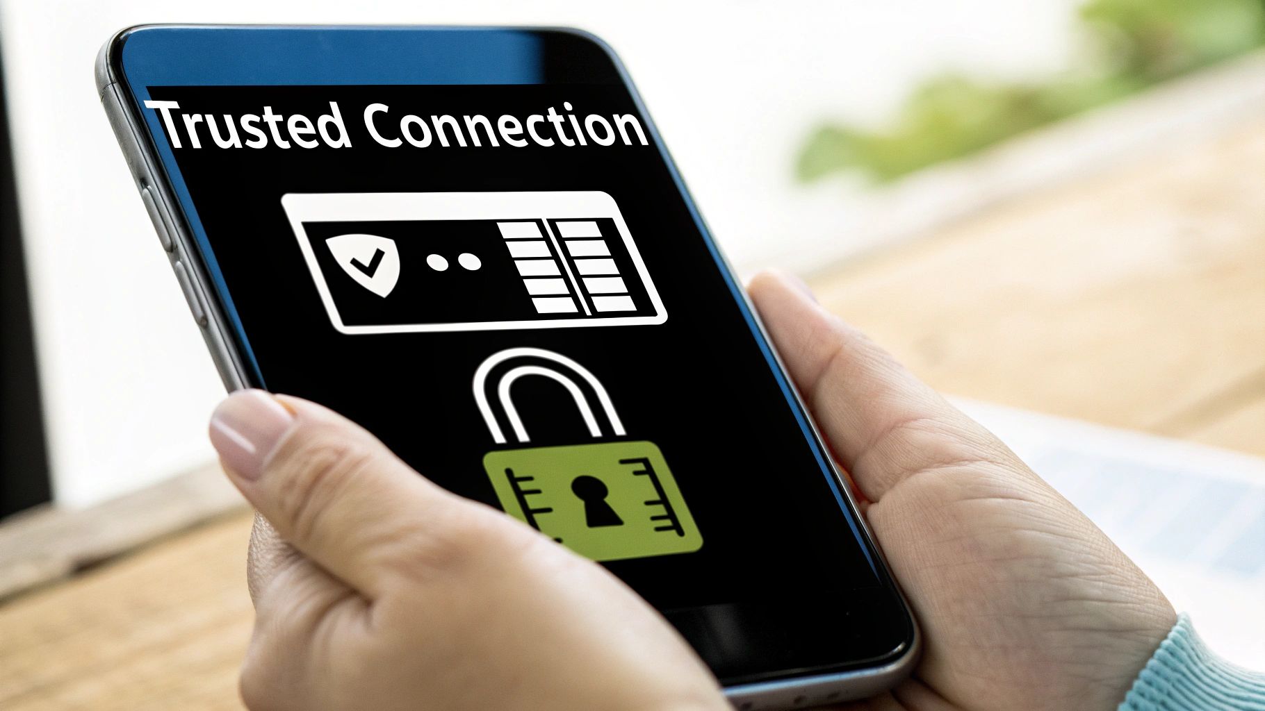 A stylized padlock with a pin going through it, symbolizing the concept of SSL pinning.