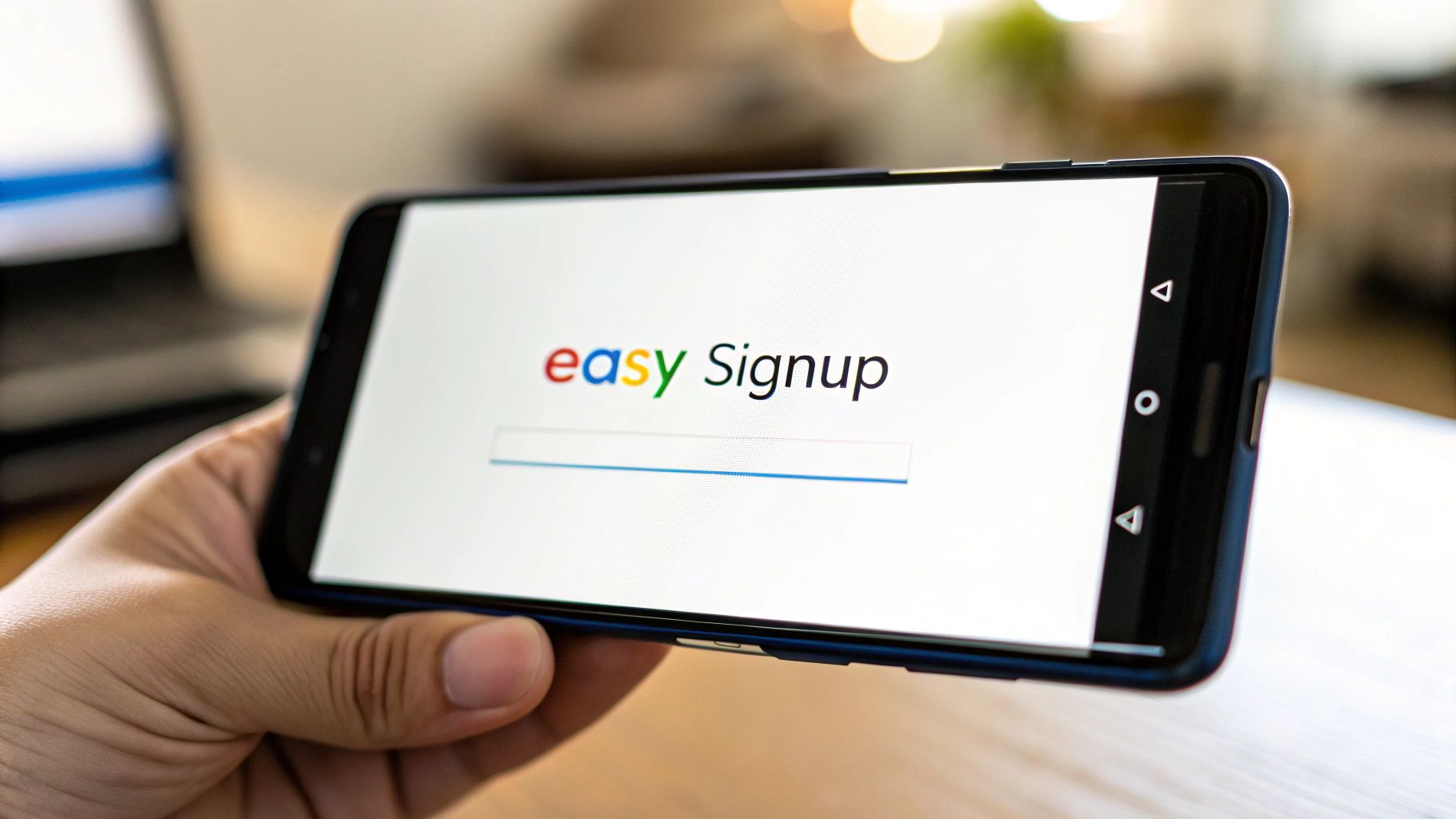 A stylized graphic showing a smartphone with the Google 'G' logo, symbolizing seamless login integration.