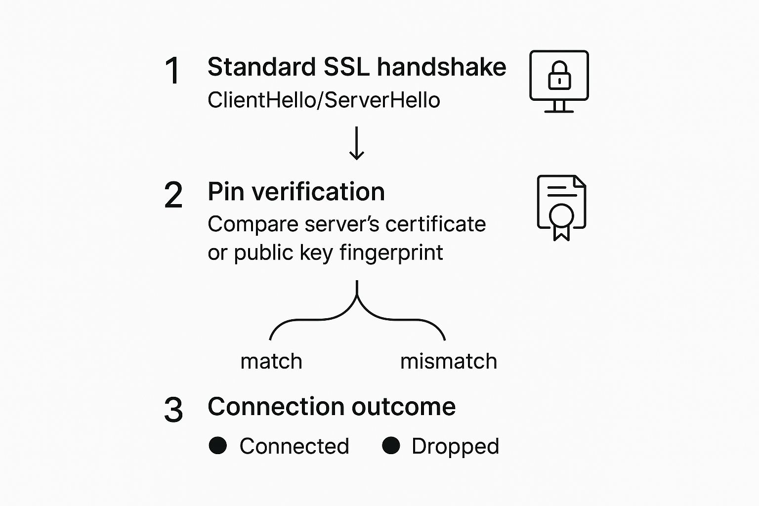 Infographic about what is ssl pinning