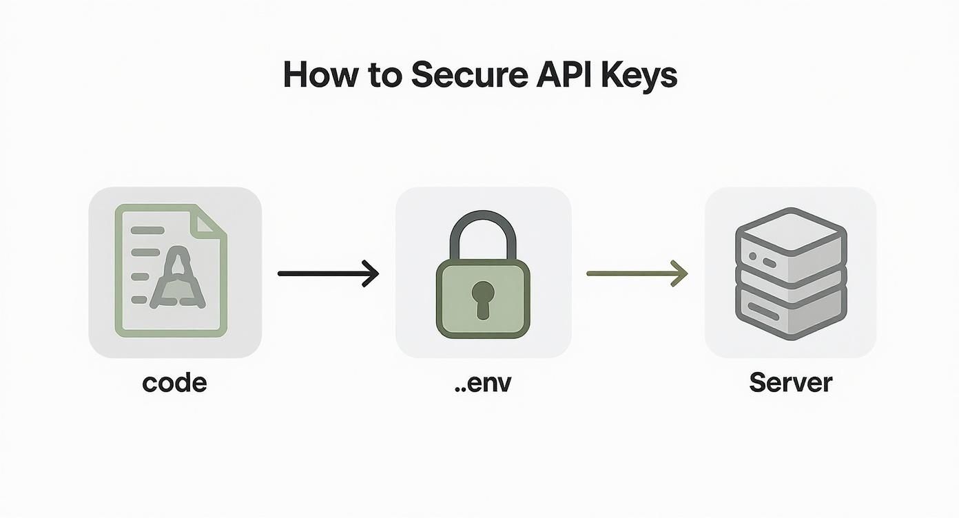 Infographic about secure api key