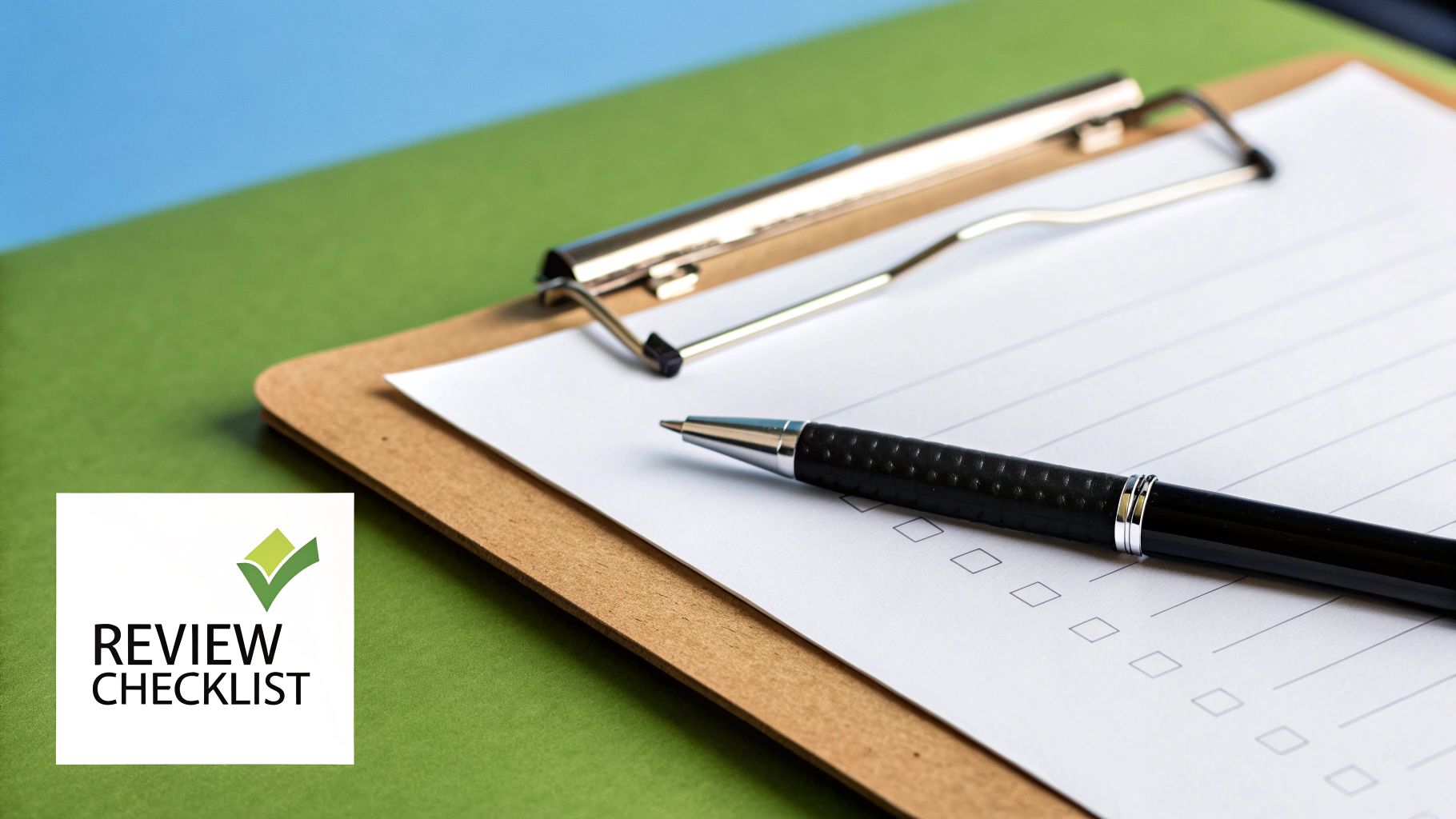 Establish Clear Review Criteria and Checklists