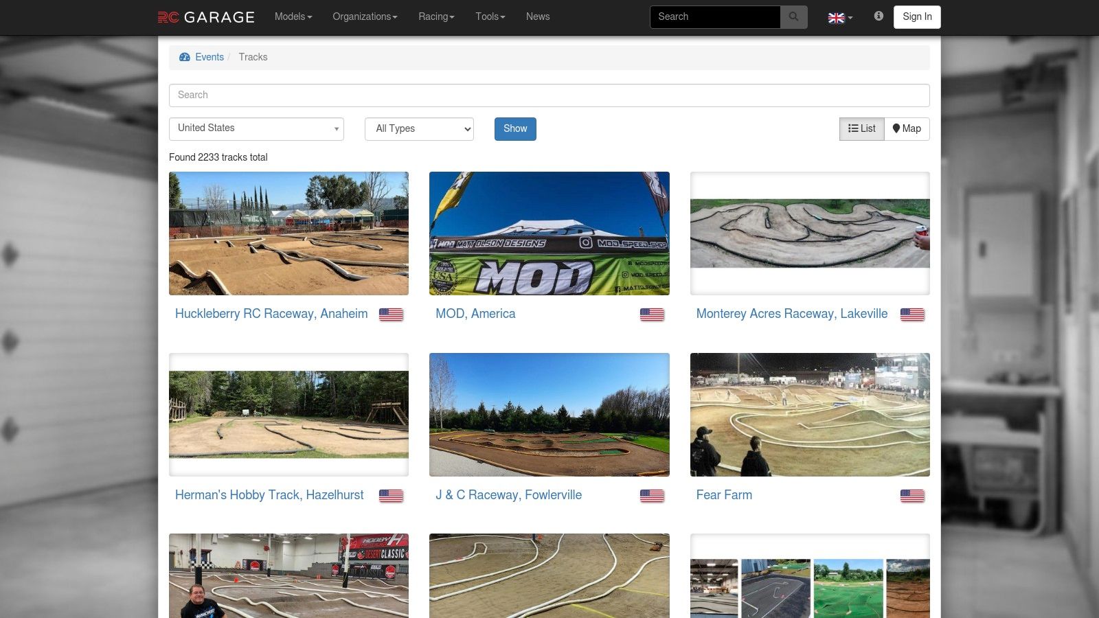RC Garage – Tracks