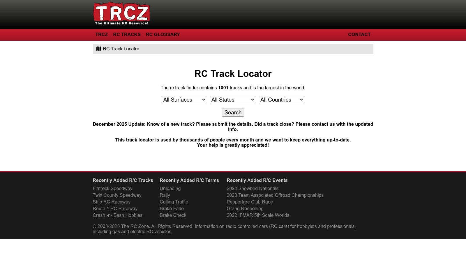 The RC Zone – RC Track Locator