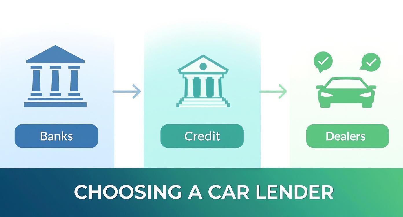 Infographic about how to finance a car
