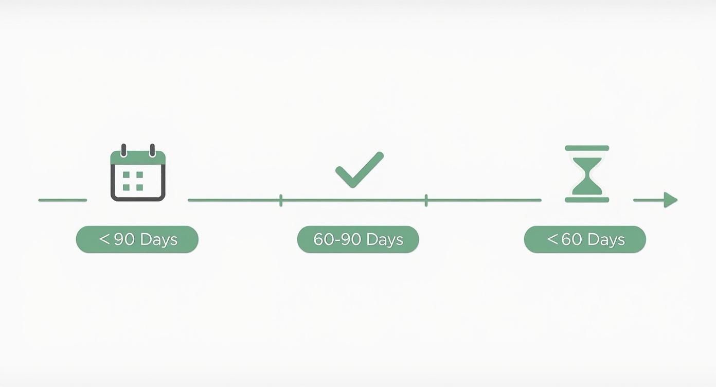 Infographic about when to get a mortgage pre approval