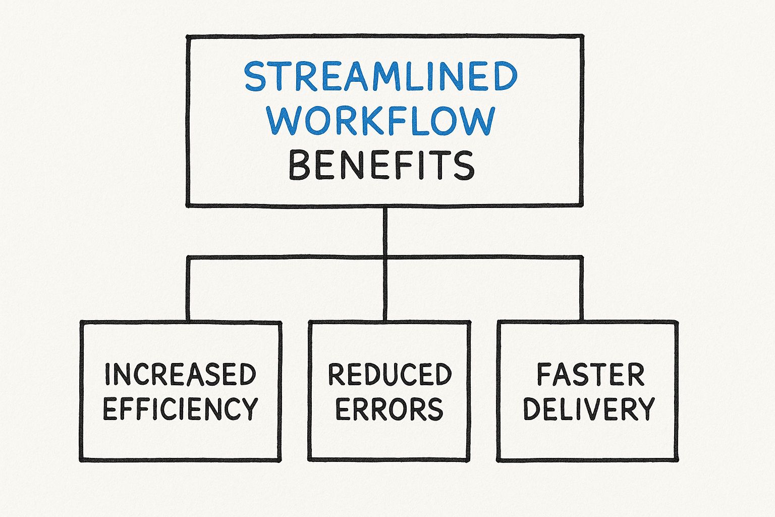 Infographic about project workflow management