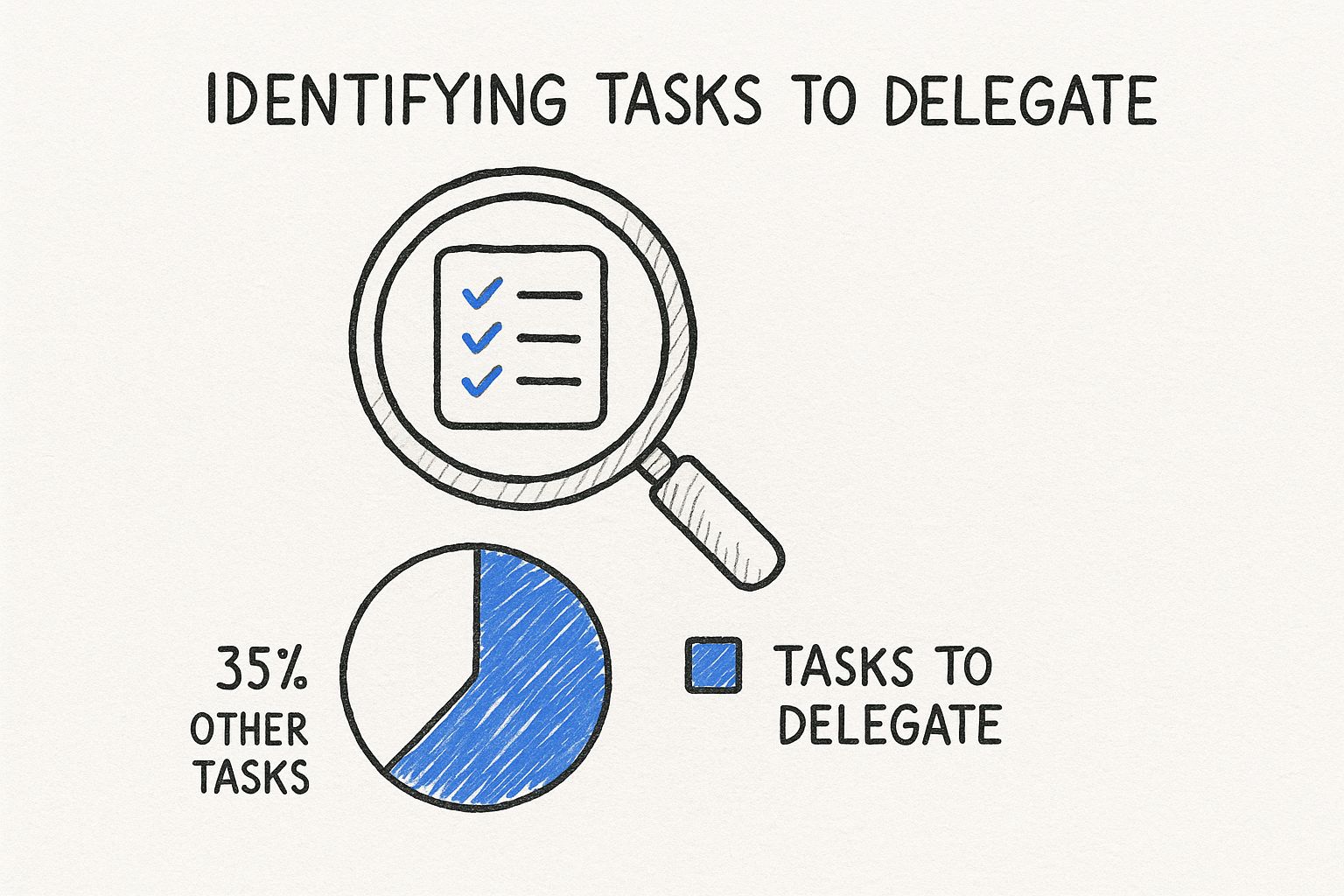 Infographic about how to delegate tasks effectively