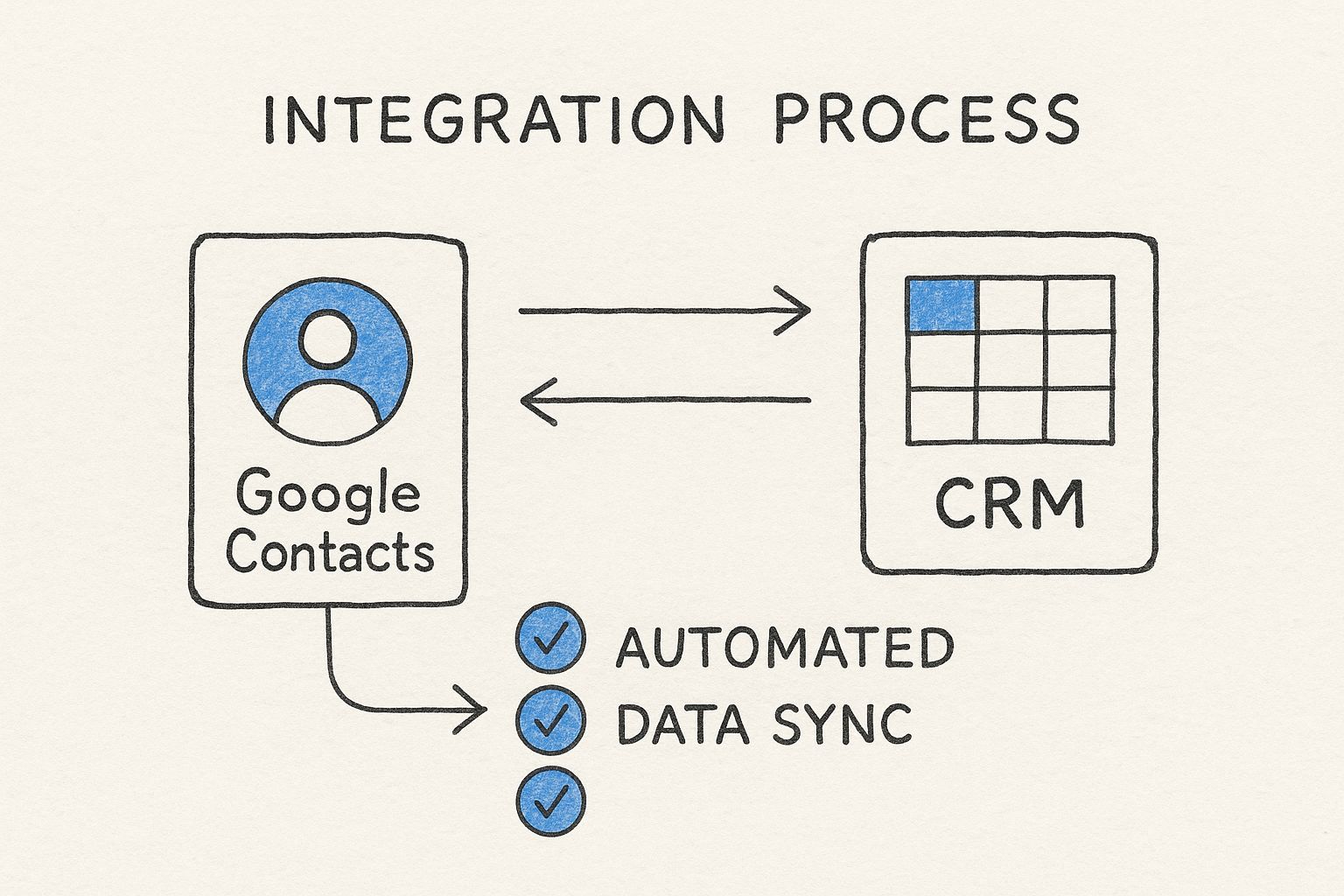Infographic about crm for google contacts