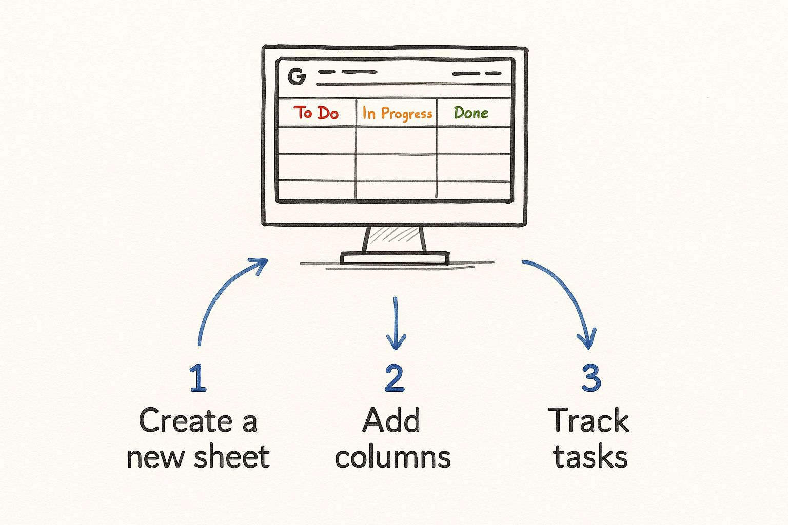 Infographic about google sheets kanban