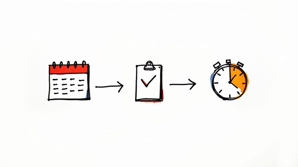 A person drawing a roadmap on a whiteboard, symbolizing a plan for success.