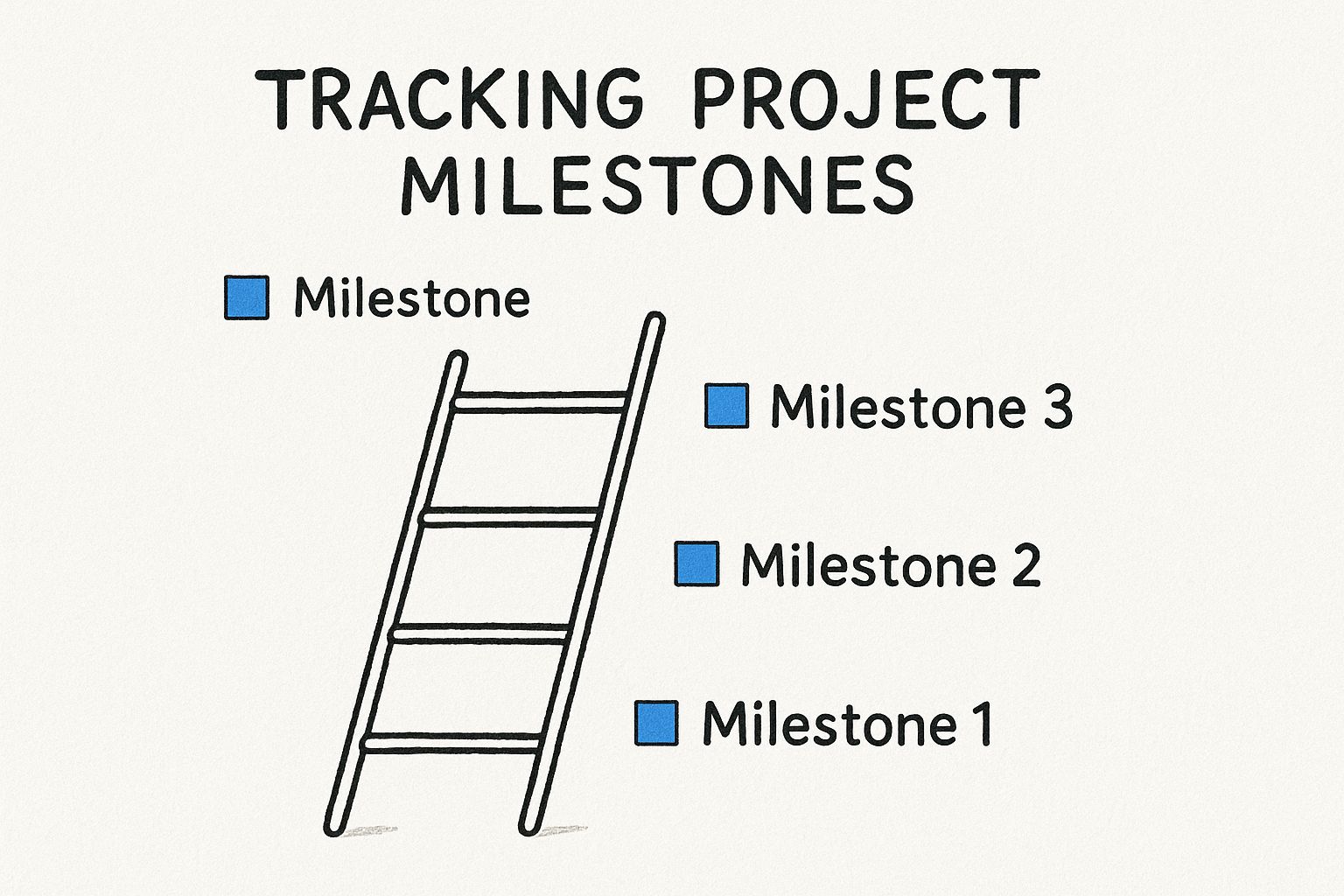 Infographic about track project progress