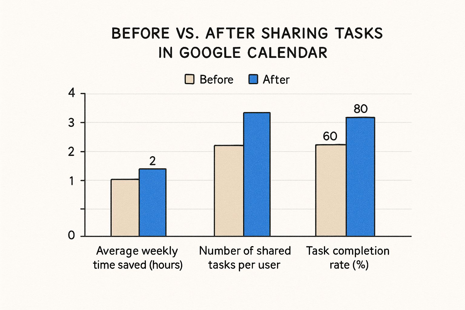 Infographic about share tasks google calendar