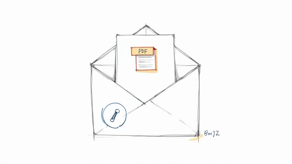 Infographic depicting reducing PDF file size
